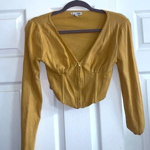 Fashion Nova Corset Style Crop Top